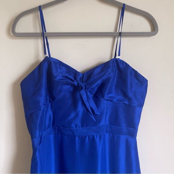 J. Crew 100% Silk Jackaroo Shantung Ombré Midi Dress Size 8 - Picture 6 of 12